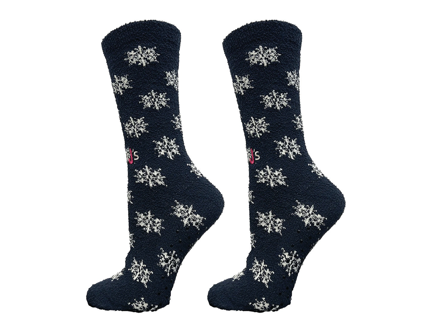 Snowflake Fuzzy Women's Crew Socks